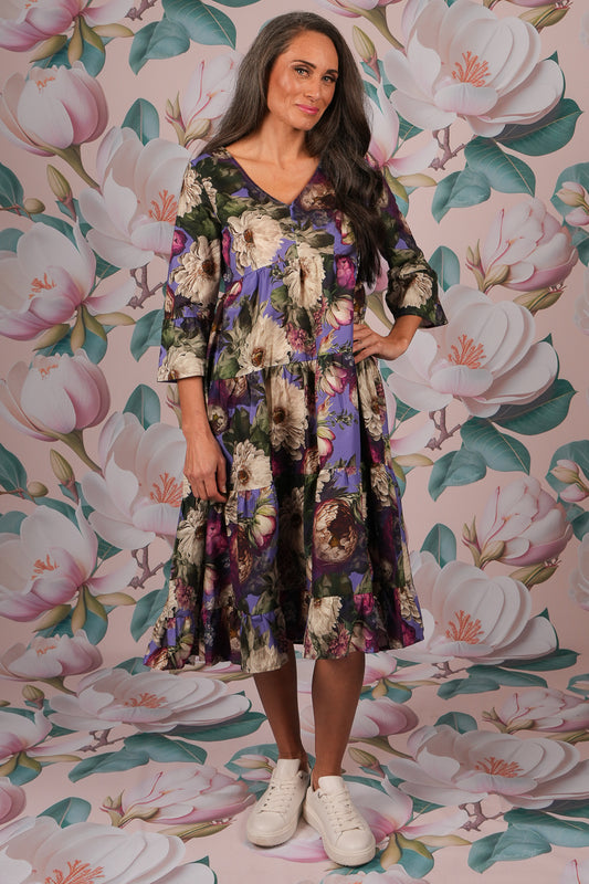 Magic Amelia Dress – Lovers Bouquet Cotton by Annah Stretton