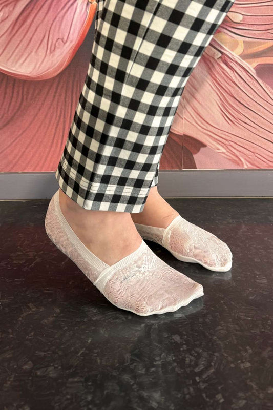 Marley Lace Sockettes - White