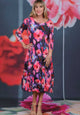 Nancy Pleated Dress - Fractured Florals