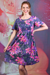 Norah Dress - Purple Floral - SALE