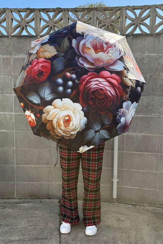 annah stretton fruitful rose floral umbrella