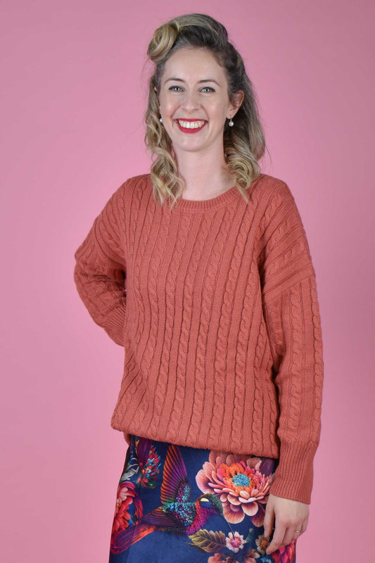 Poppy Wool Jumper - Terracotta | SALE