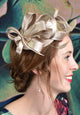 Ribbons in the Sky Fascinator - Gold