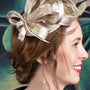 Ribbons in the Sky Fascinator - Gold