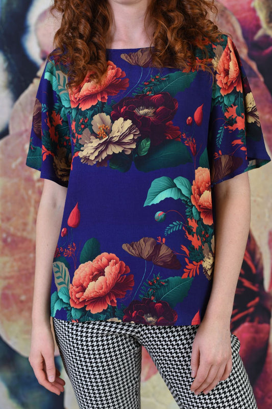 Rica Ru Top - Coral Flowers | SALE