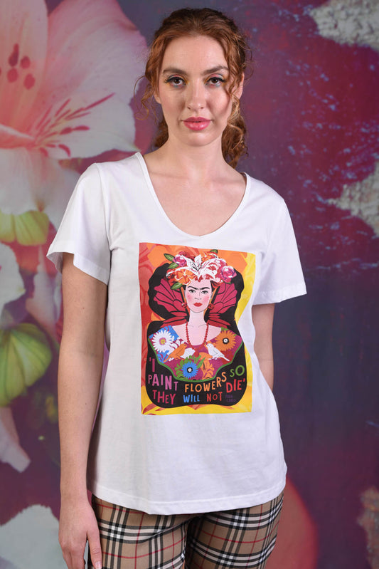 Basic Tee Rita Frida Kahlo Tribute