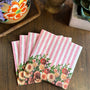 Border Bunches Small Paper Napkins - 20 pack