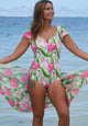 Mia One-Piece Bather - Garden Delight