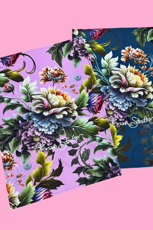 Durable Cotton Kitchen Towel – Fast-Drying Floral Design