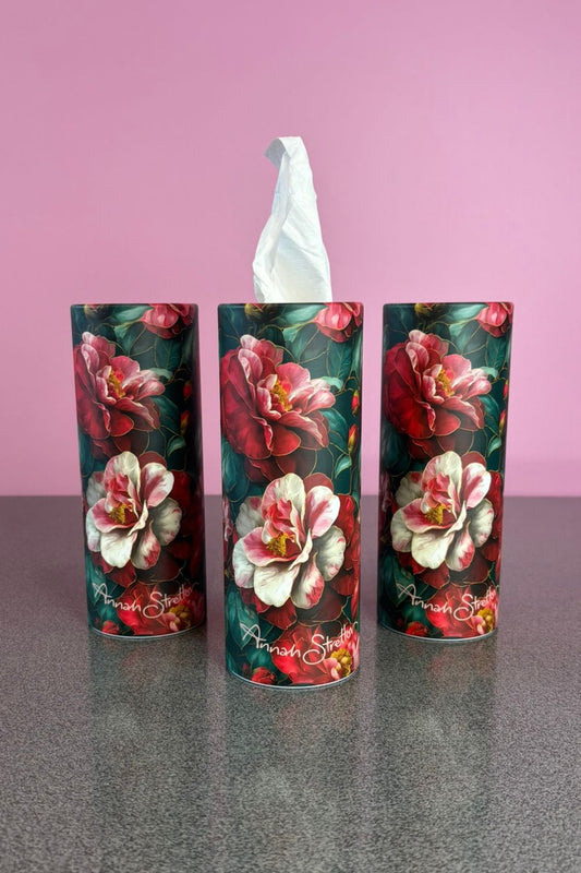 Tissue Cylinder 3 Pack - Camellia Winter