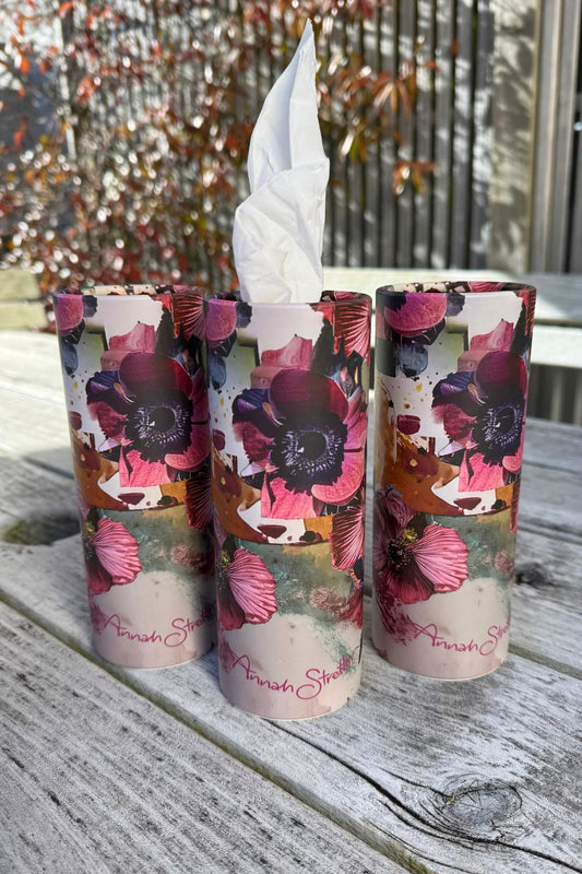 Tissue Cylinder 3 Pack - Flowers and Crosses
