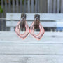 Twiggy Hoops - Pink