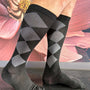 Unisex Compression Socks - Black Diamonds
