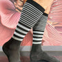 Unisex Compression Socks - Black Stripe