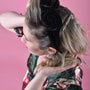 Velvet Rose Headband - Noir