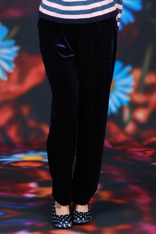 Vesta Valerie Pants Navy Velvet Annah Stretton