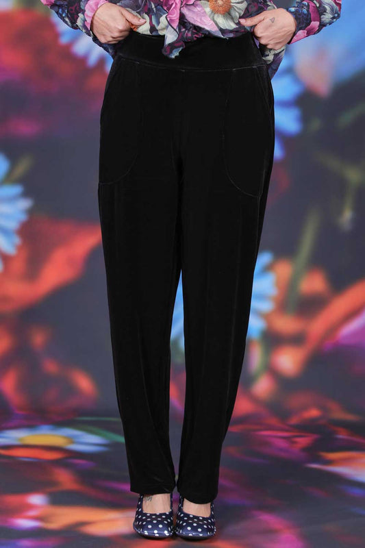 Vesta Valerie Pants Black Velvet Annah Stretton
