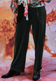 Vesta Vera Wide Leg Velvet Pants - Olive | SALE