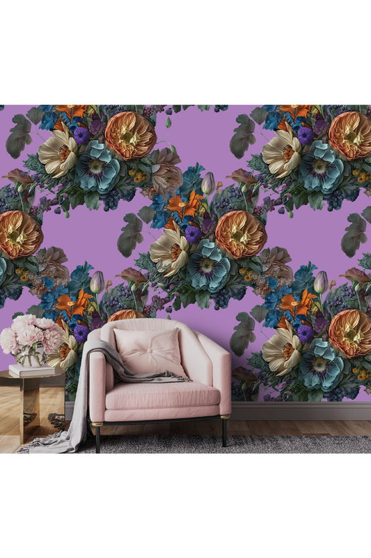 Vintage Bouquet Mural Wallpaper - 2.7m x 3m