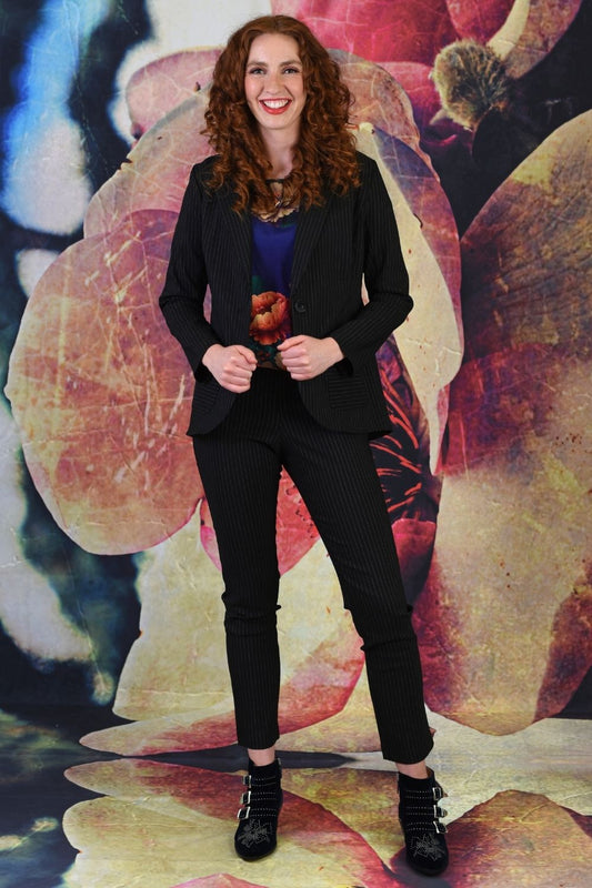 Vita Aura Narrow Leg Pant - Pinstripe