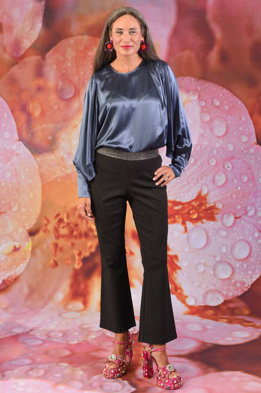 Vita Aura Flare Pant - Pinstripe | SALE