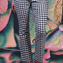 Vita Flare Pant - Navy Check