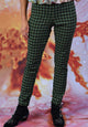 Vita Olive Narrow Leg Pants - Green Check