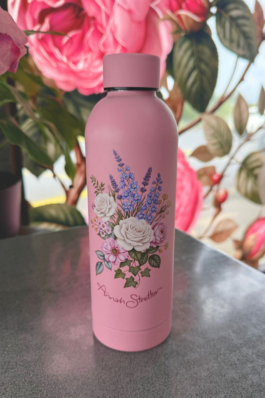 AS Water Bottle - Pink Flower Bomb | PRE ORDER LATE NOV