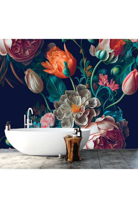 Wild Flowers Mural Wallpaper - 2.7m x 3m