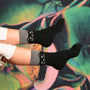 Cosy Blend Cat Socks - Includes Wool - Storm - Multi Pack Of 3