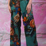 Zarah Pants - Teal Vintage Bouquet | SALE