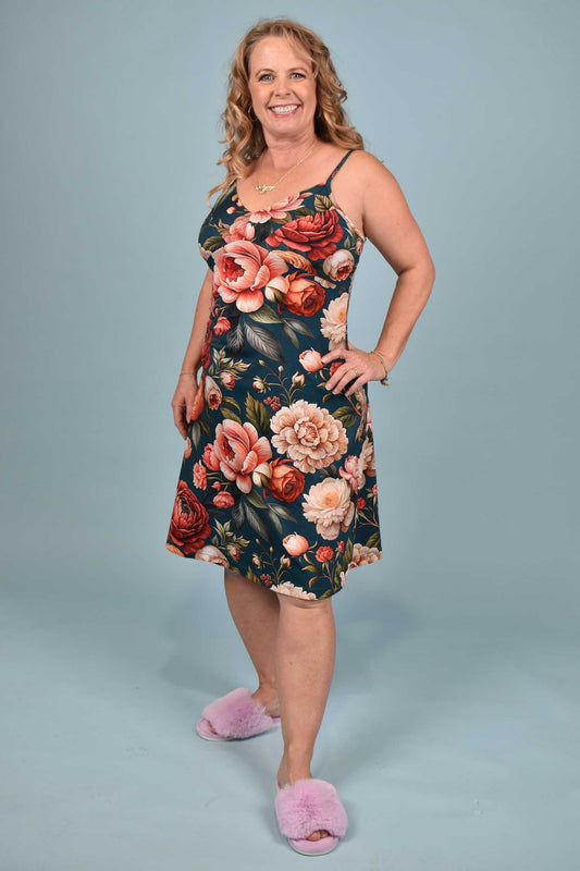 Roseberry Jam floral cotton slip dress – Annah Stretton
