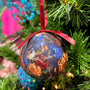 AS Christmas Baubles - Set of 6 - Navy Floral
