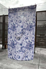 Annah Stretton Cotton turkish towel blue floral print