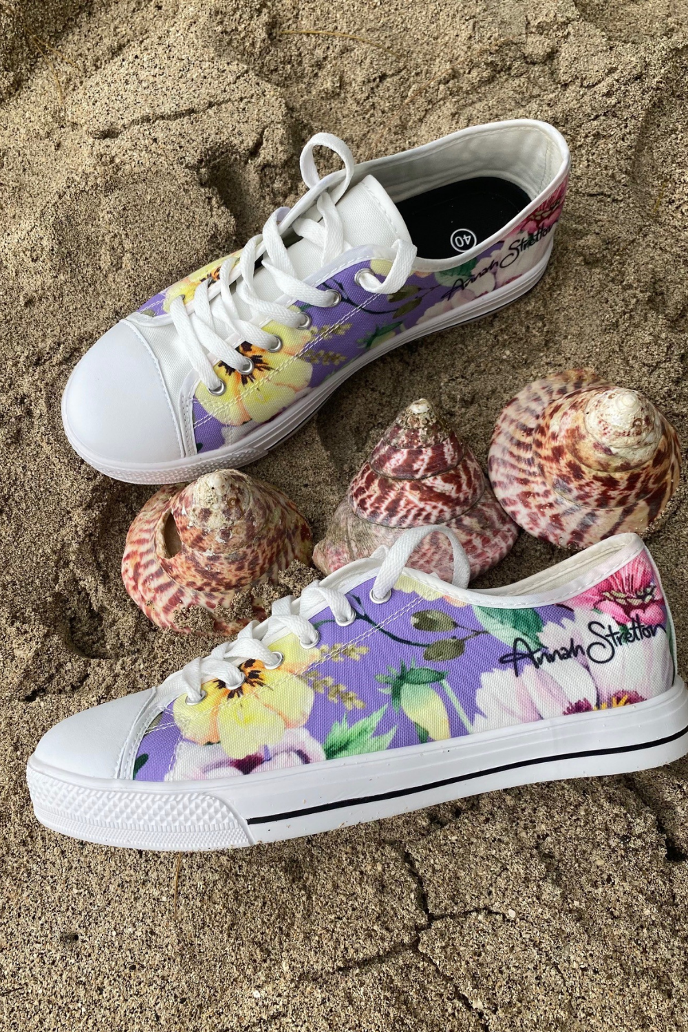 Designer hot sale canvas sneakers