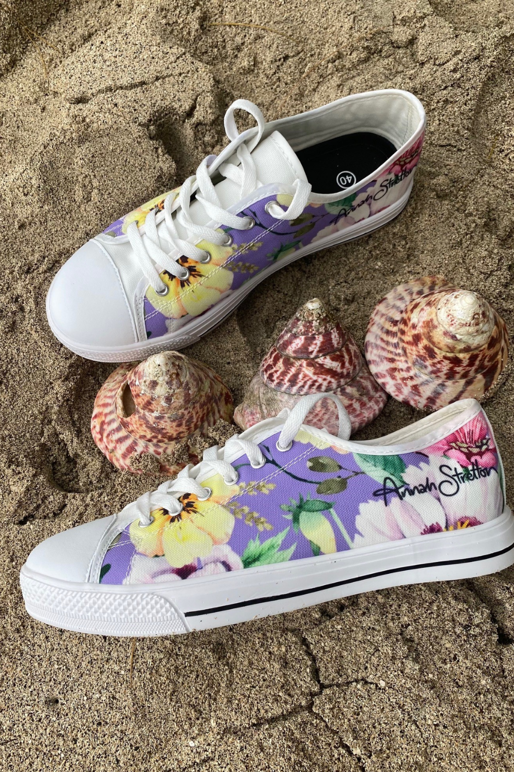 Annah Stretton Designer Sneaker lilac