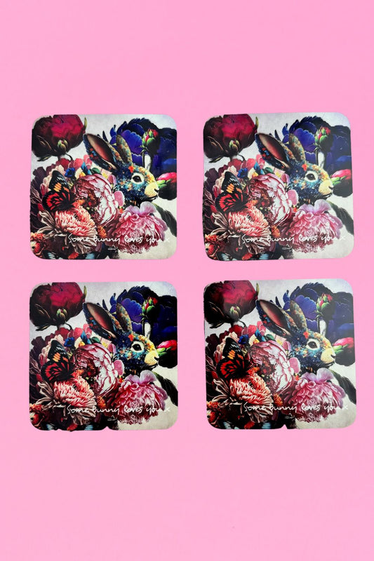 AS Square Coaster - Set of 4 - Some Bunny | BUY 1 GET 1 HALF PRICE