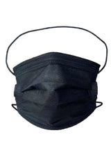 Disposable Head Loop " No Ear's Needed" Face Mask - Black - Pack of 25