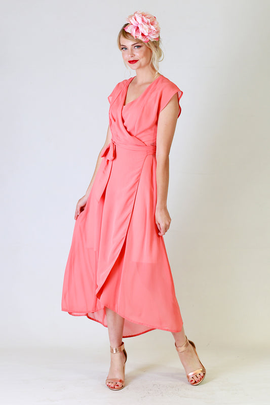 Gretchen Dress/ Annah Stretton Bridal/ Wrap Around Dress/ Shot on Model / Bridesmaid NZ / Wedding party NZ