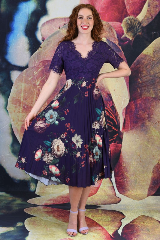 Talor Moon Dress - Indigo Violet | SALE