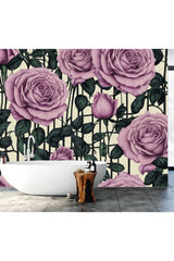 Rose Vine Floral Mural Wallpaper - 2.7m x 3m