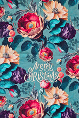 AS Christmas Tea Towel - Blooming Green
