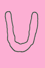 AS Costume Pearl Necklace - Emerald