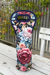 Spring Serenade floral neoprene wine cooler bag Annah Stretton
