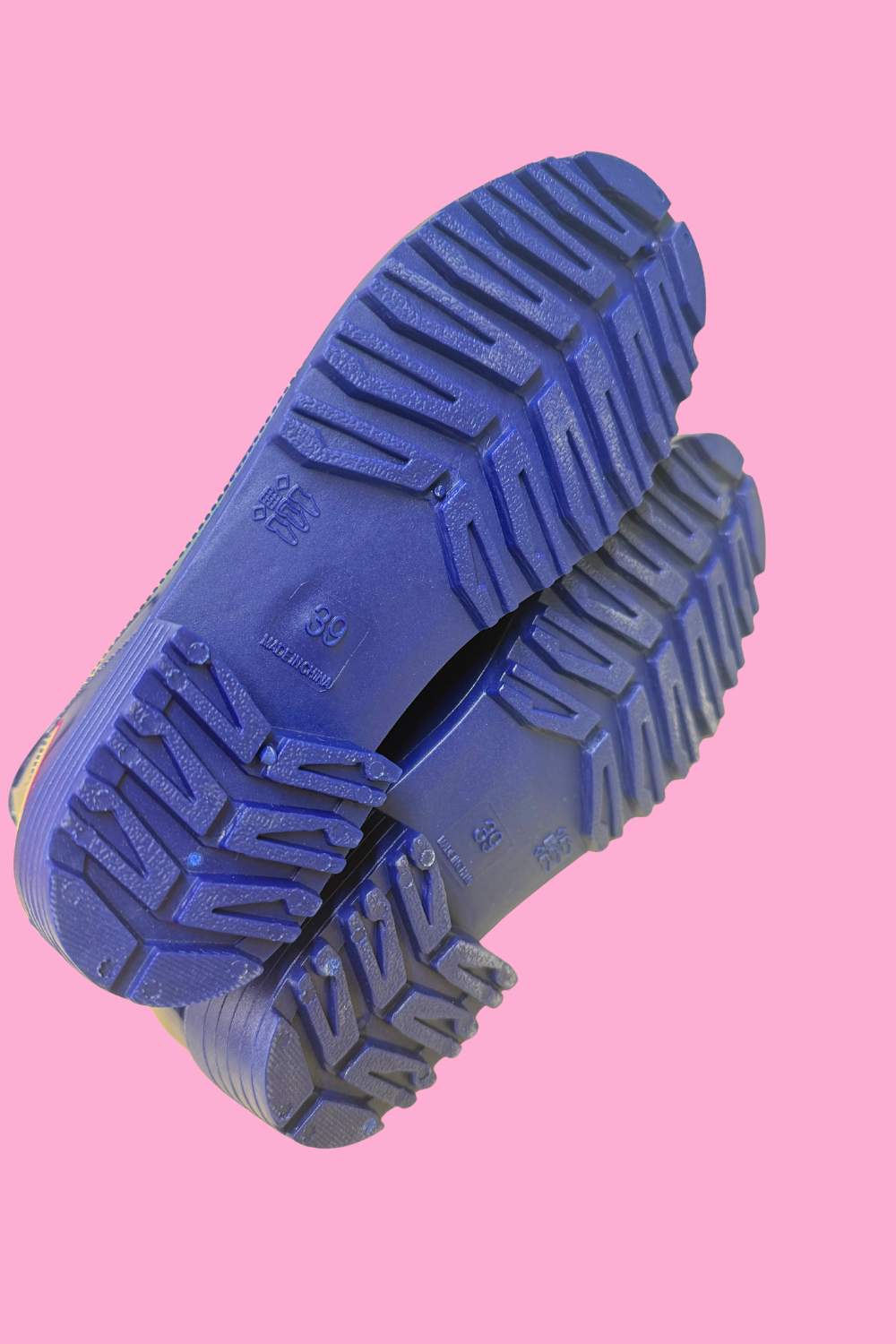 Fashion gumboots with grip sole