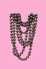 AS Costume Pearl Necklace - Slate