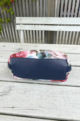 Small Garden Charm floral cosmetic bag