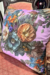 AS Velvet Cushion - Vintage Bouquet Lilac