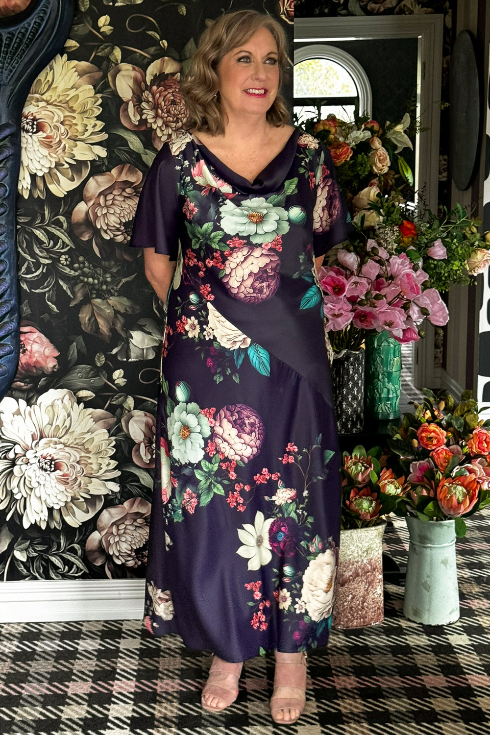 Berrie Nice Dress - Floral Array | Floral Formal | Dresses Annah S NZ ...