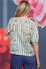 Amelie Bambi Top- Meadow Stripes | PRE ORDER - MID SEPTEMBER